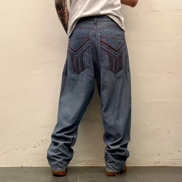 Vtg back pocket hiphop pants
