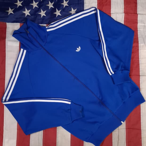 오리지날 80's 서독제 일본판 블루 트랙탑져지