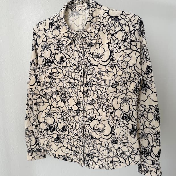 빈티지 플로랄 셔츠