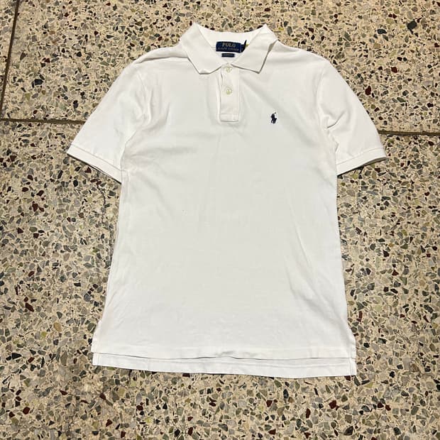 폴로(POLO RalphLauren)화이트 카라 반팔티