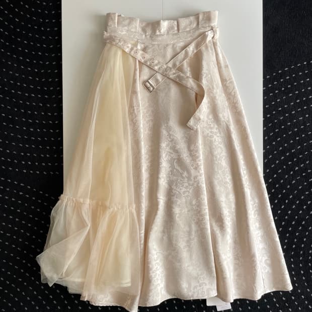 Jacquard long skirt