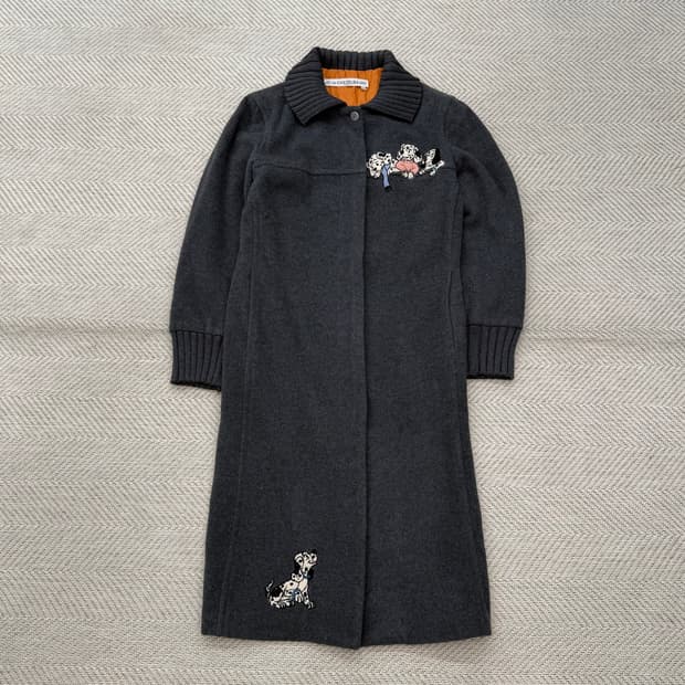 까스텔바작 퍼피 자수 롱코트 r2368