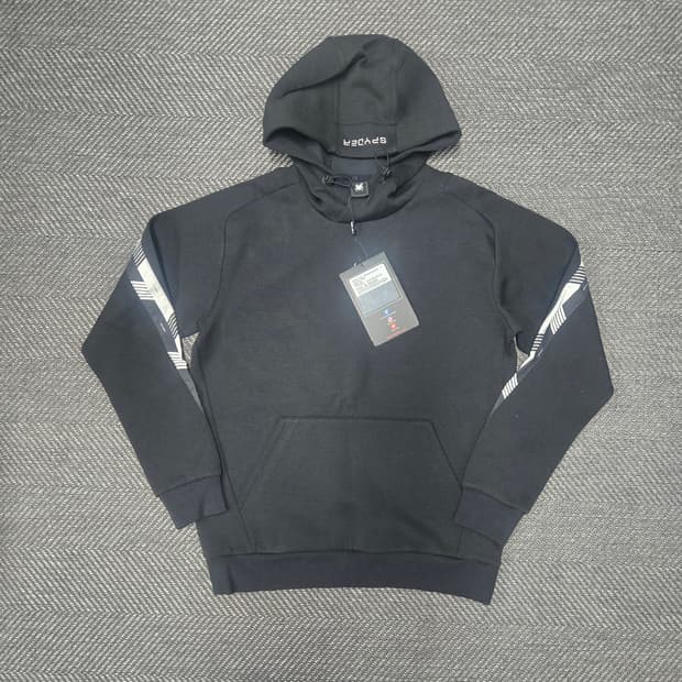 스파이더 공용 블랙 후드티