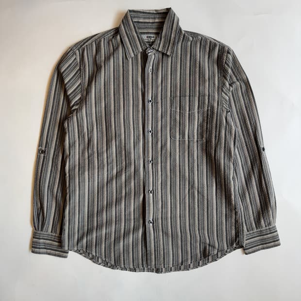 STRIPED SEERSUCKER WORK SHIRT