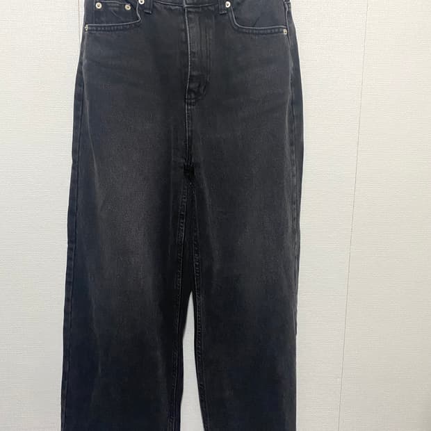 앤오르 데님 9부 와이드 바지