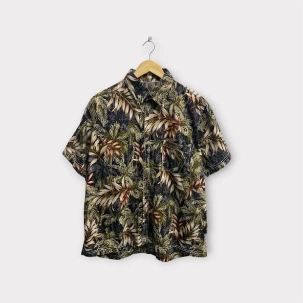 빈티지 하와이안 반팔셔츠 L