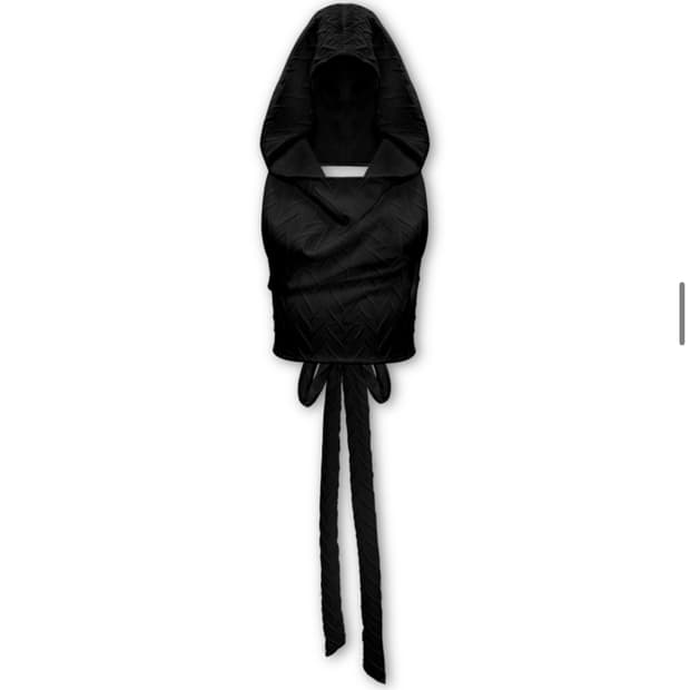 0104 Backless halter hoodie 