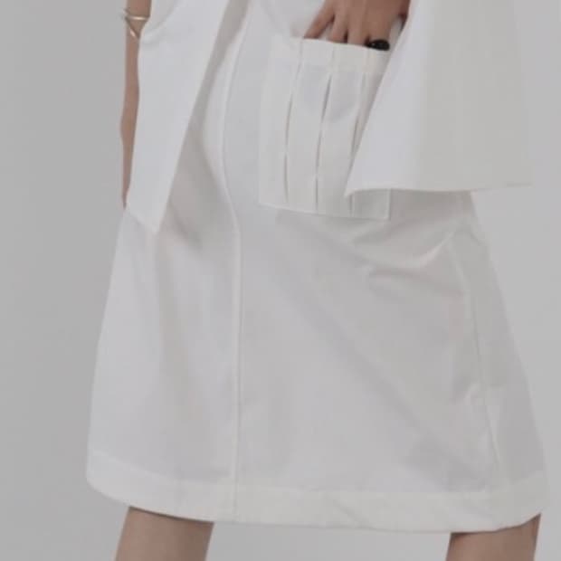 트리밍버드 Inverted pleats setup-skirt