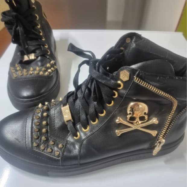 Philip Plein black hightop sneakers