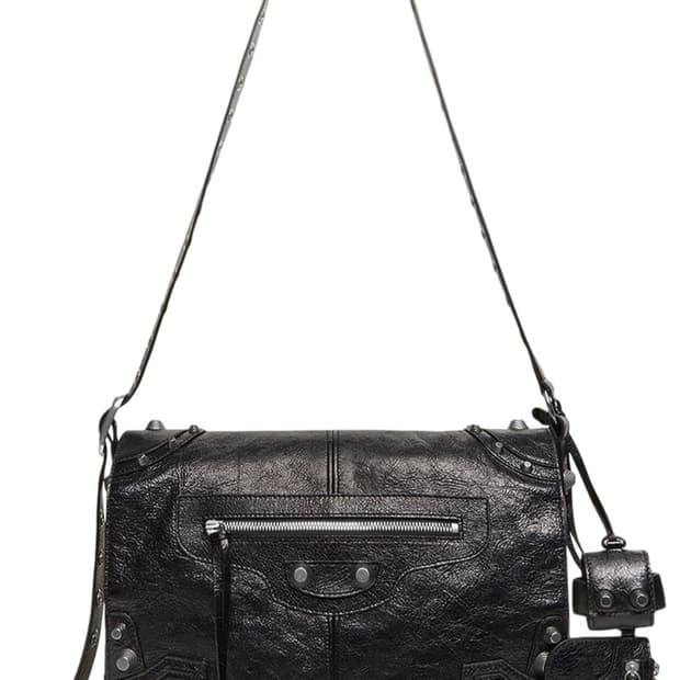 발렌시아가 르카골 메신저백 미디엄 블랙