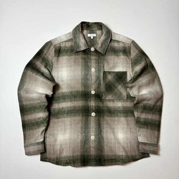 리스 REISS 옴므 플란넬 울 블렌드 체크 셔츠 PN8466