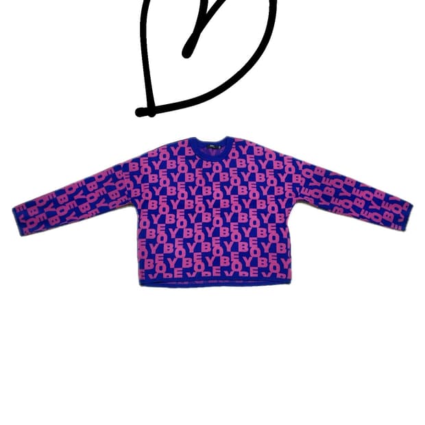 Obey Bold Logo Jacquard Knit Sweater 