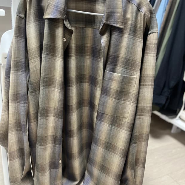 오라리 체크셔츠 4사이즈