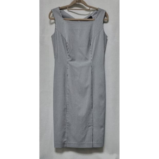 ITALIANA 체크 롱 원피스