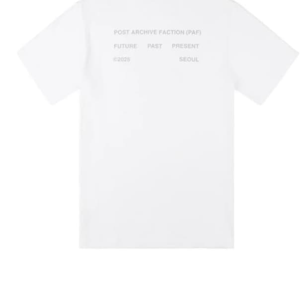 파프 수베니어 반팔 화이트 M