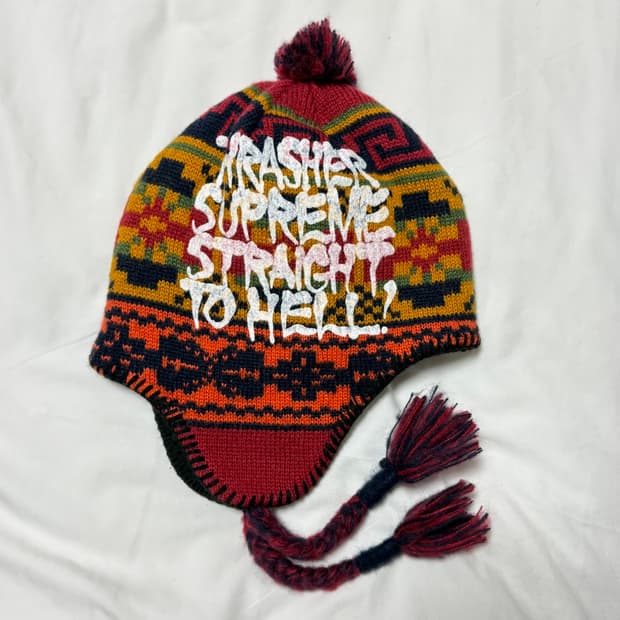 슈프림x트레저 콜라보 비니 새상품