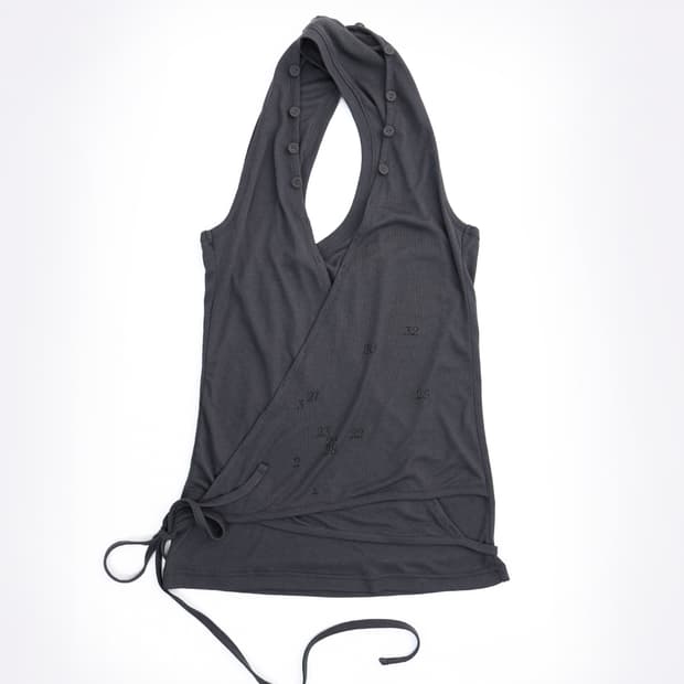 울리카상투스 Halter Wrap Sleeveless 차콜