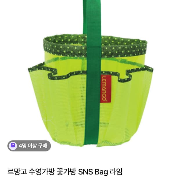 르망고 꽃 수영가방