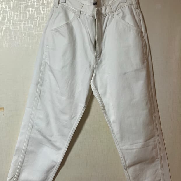 유니클로 u 화이트 팬츠