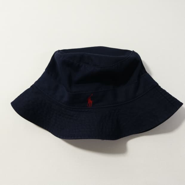 [58cm] 90's 폴로 랄프로렌 네이비 코튼 치노 버킷햇