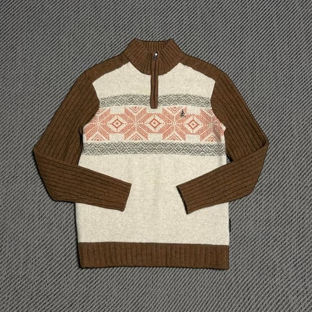 [M] Beanpole 빈폴 우먼즈 울 헤비 반집업 니트