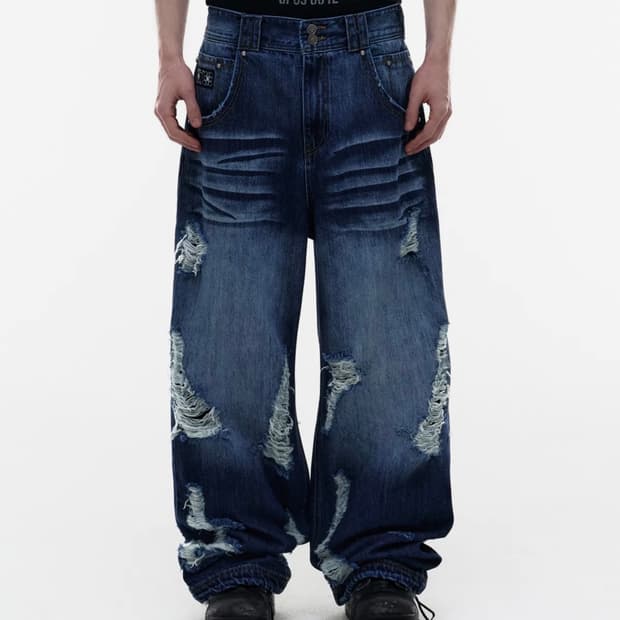 오퍼스 0012 Op. 09 SLAG DISTRESSED DENIM PA