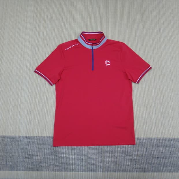 (100) 루이까스텔 남성 헨리넥 반팔 스판 티셔츠