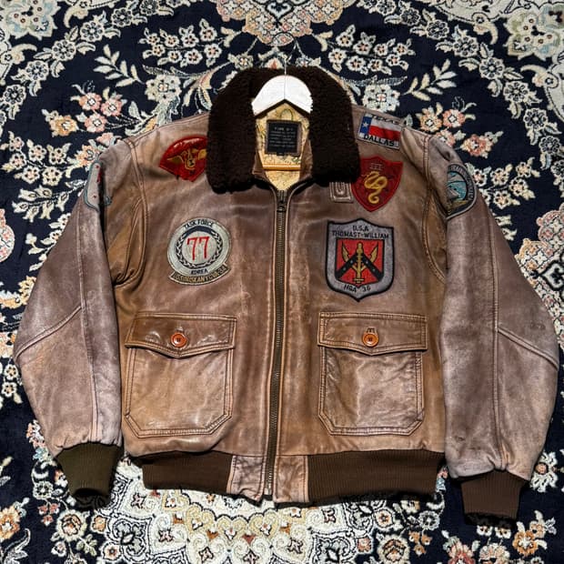 AVIREX 90s 아비렉스 타입 G-1 소가죽 자켓 M 105