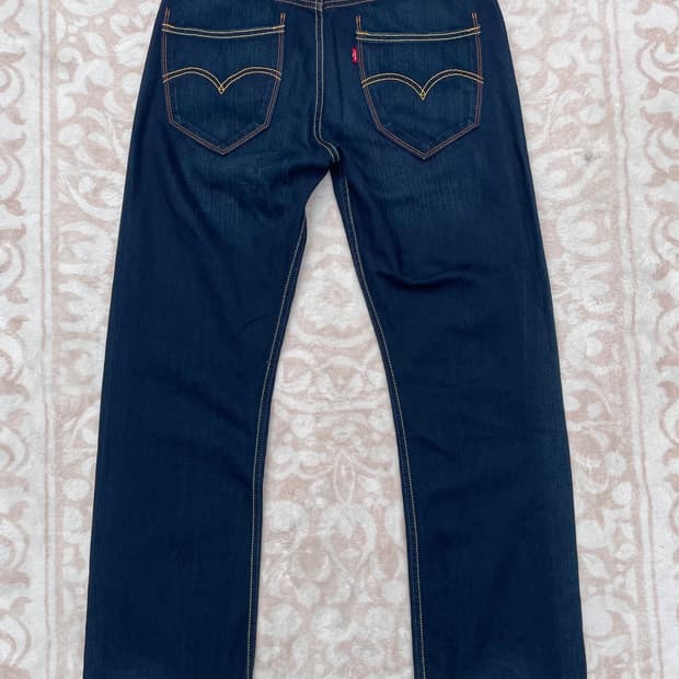 리바이스 523 인디고 스트레이트 데님팬츠