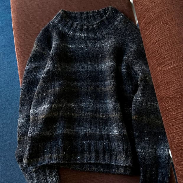 Brushed fabric sparkle knit P/O