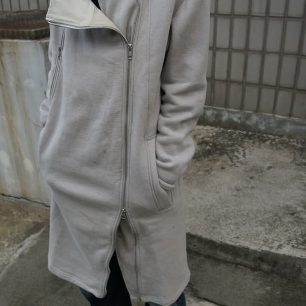 헬무트 랭 비대칭 후디 집업 자켓