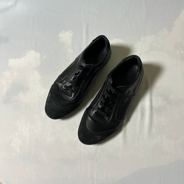 Prada sports leather sneakers