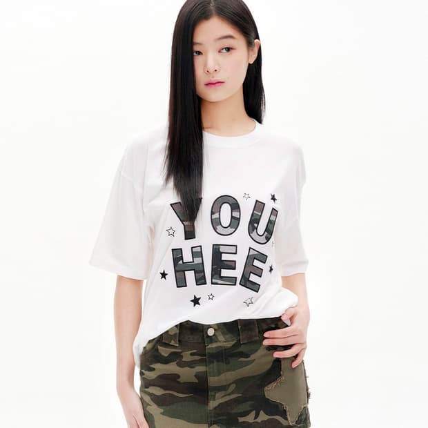 유희(YOU HEE) 카모 티셔츠 프리사이즈
