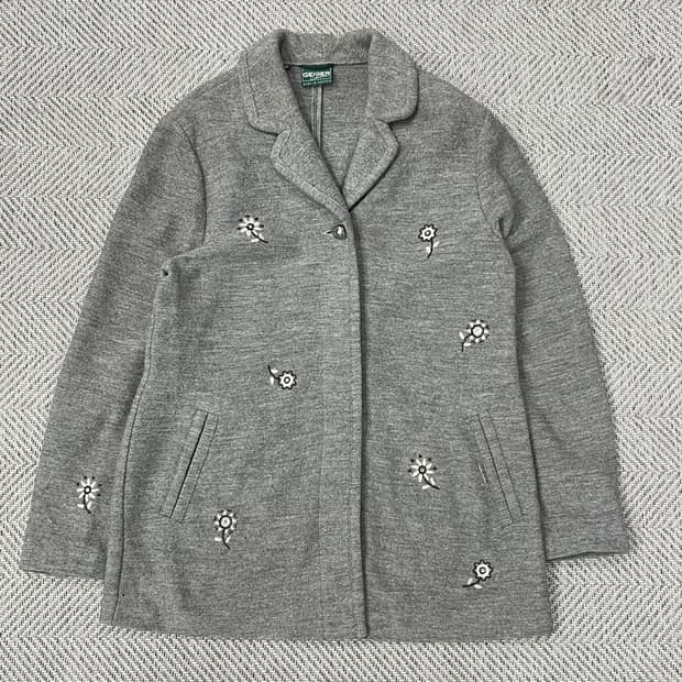 가이거 플라워 울 코트 v0667