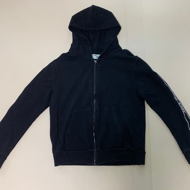 Off-White Stripe 후드집업