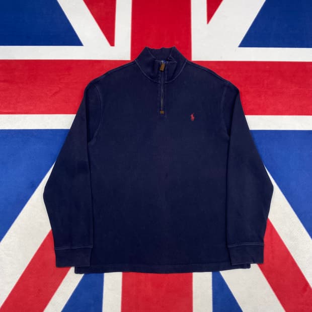 폴로 하프집업 L