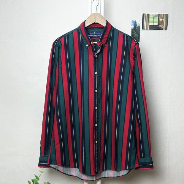 폴로 멀티 스트라이프 셔츠 