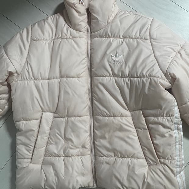 아디다스 핑크 숏패딩