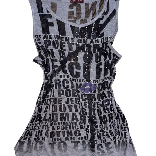 punk purple kiss sleeveless