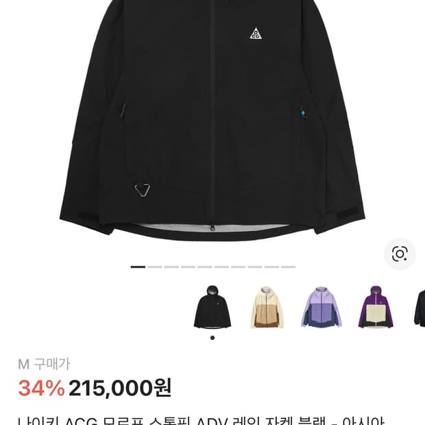 [새상품]나이키 ACG 스톰핏 모르포 블랙 M