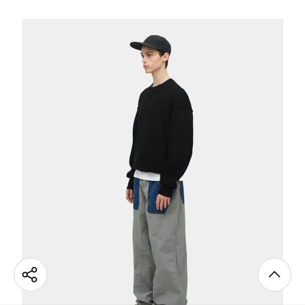 COOR 쿠어 밴딩 데님믹스 나일론 팬츠 남자32~33