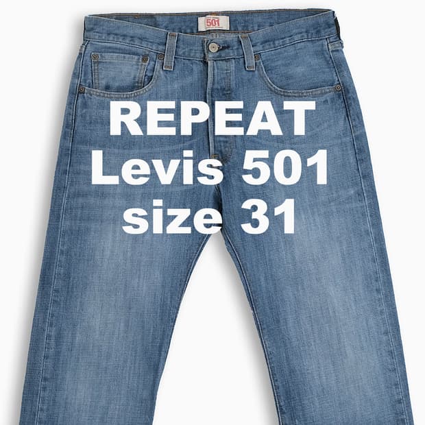 빈티지 리바이스 501 중청 31 인치 LV50132408