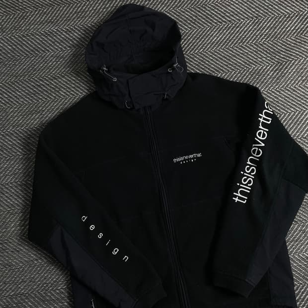 디스이즈네버댓 스펠로고 빅로고 후드 플리스 자켓y 3279