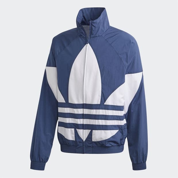 L 아디다스 빅 로고 트레포일 트랙탑 우븐 바람막이 자켓