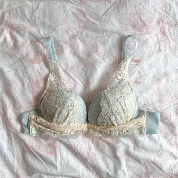 레이스 브라 민트 70b 빈티지 갸루 란제리 속옷 히메 로걀
