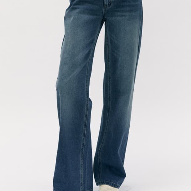 오디너리 홀리데이 빈티지 로우 데님 팬츠[blue]