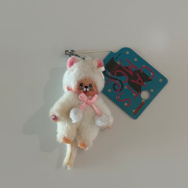 레어 몬치치 흰고양이 미니키링 택ㅇ