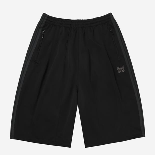 (새제품) 니들스 x LHP 트랙 쇼츠 폴리 스무스 블랙 S