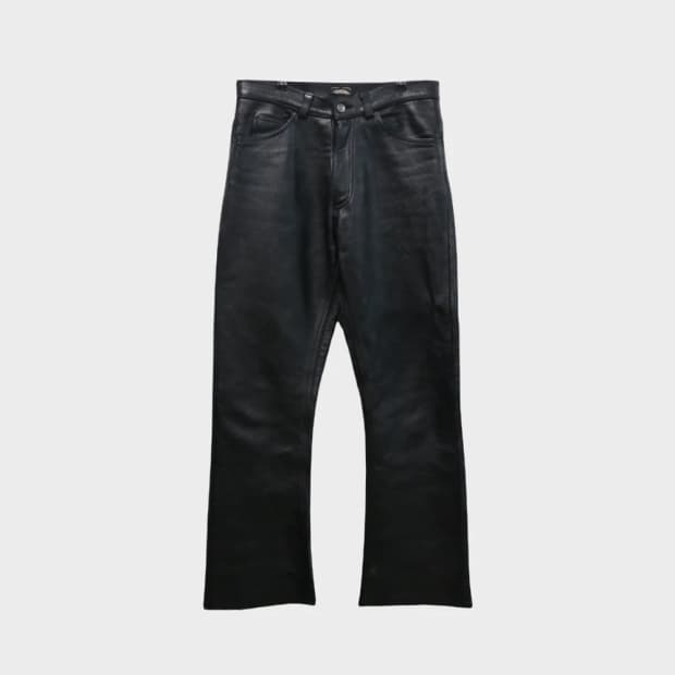 OCTLAW 블랙 소가죽 팬츠 61307