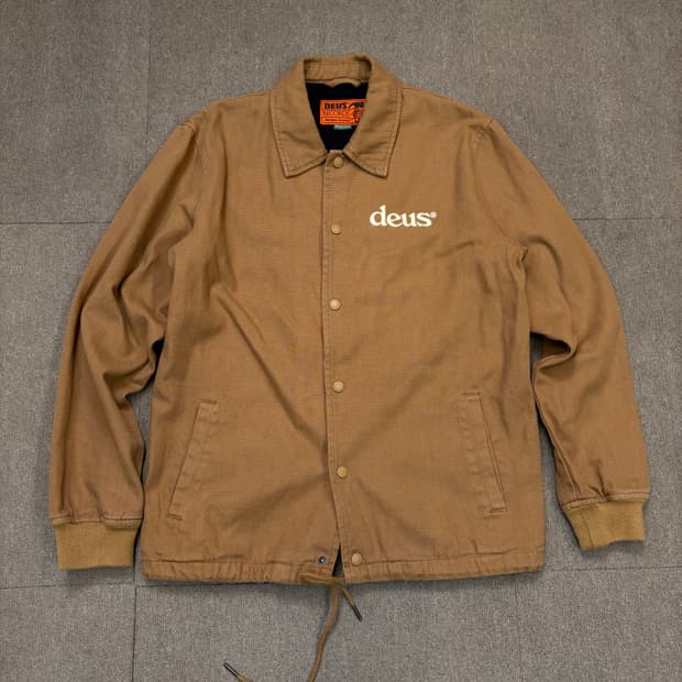 deus 데우스 레코드 코리아 캔버스 코치자켓 m